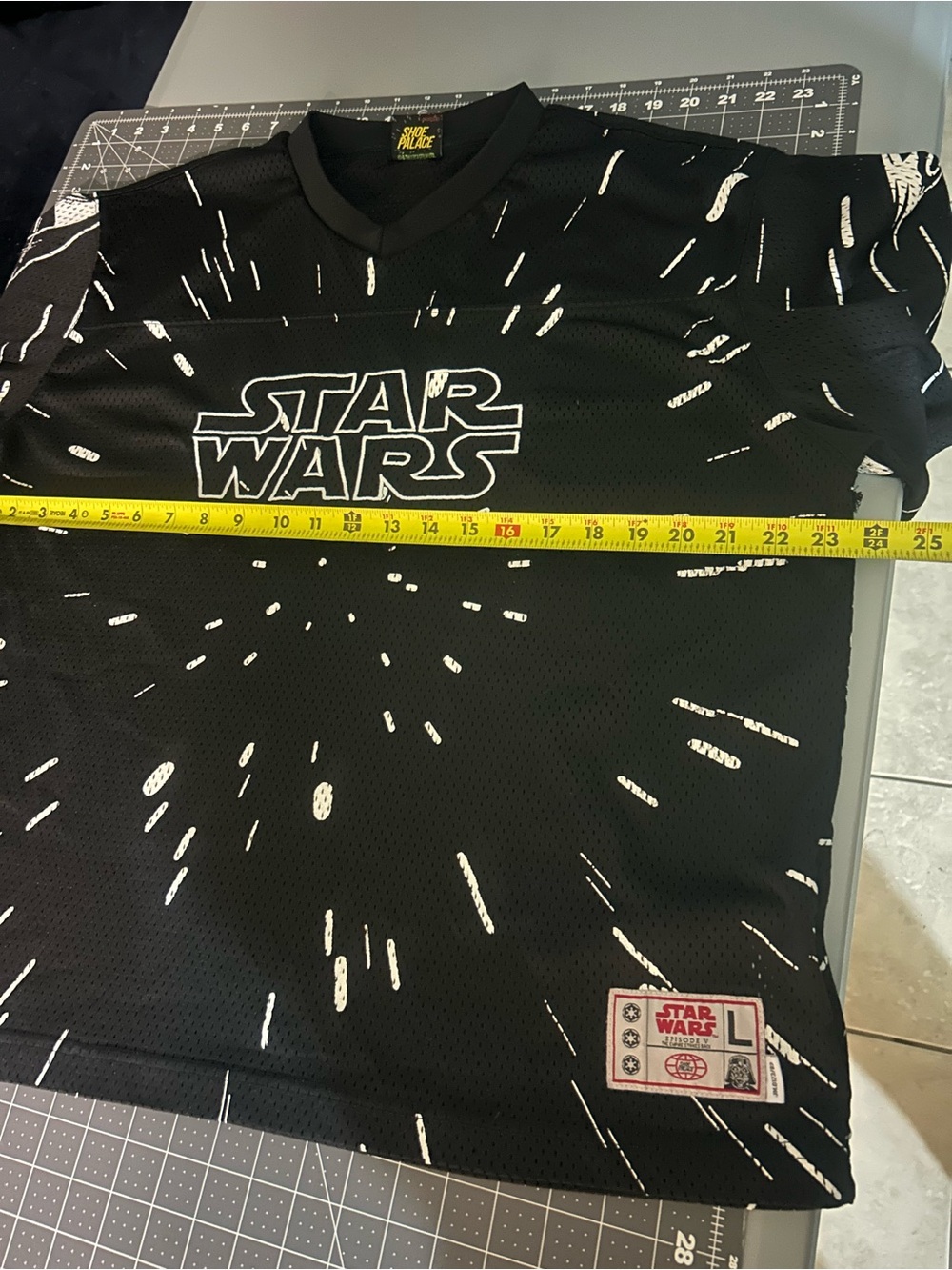 Star Wars Black Graphic Short Sleeve Jersey with White Burst Print - Picture 7 of 9
